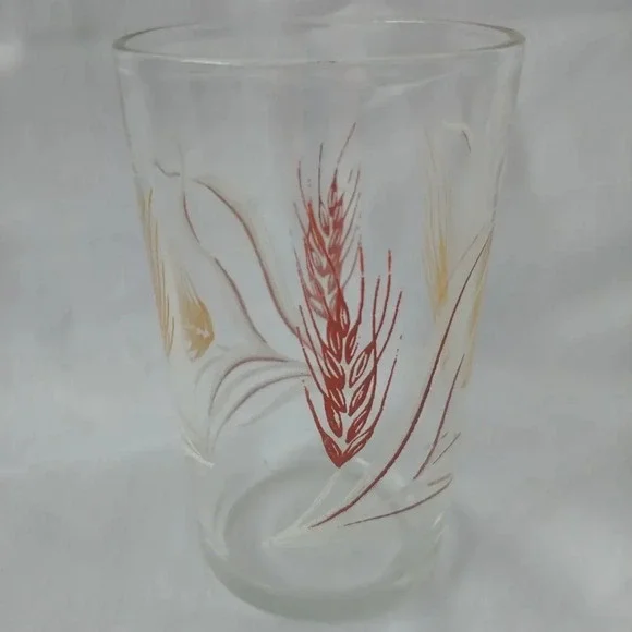 Vintage Harvest Wheat Motif Breakfast Cup - Picture 1 of 8